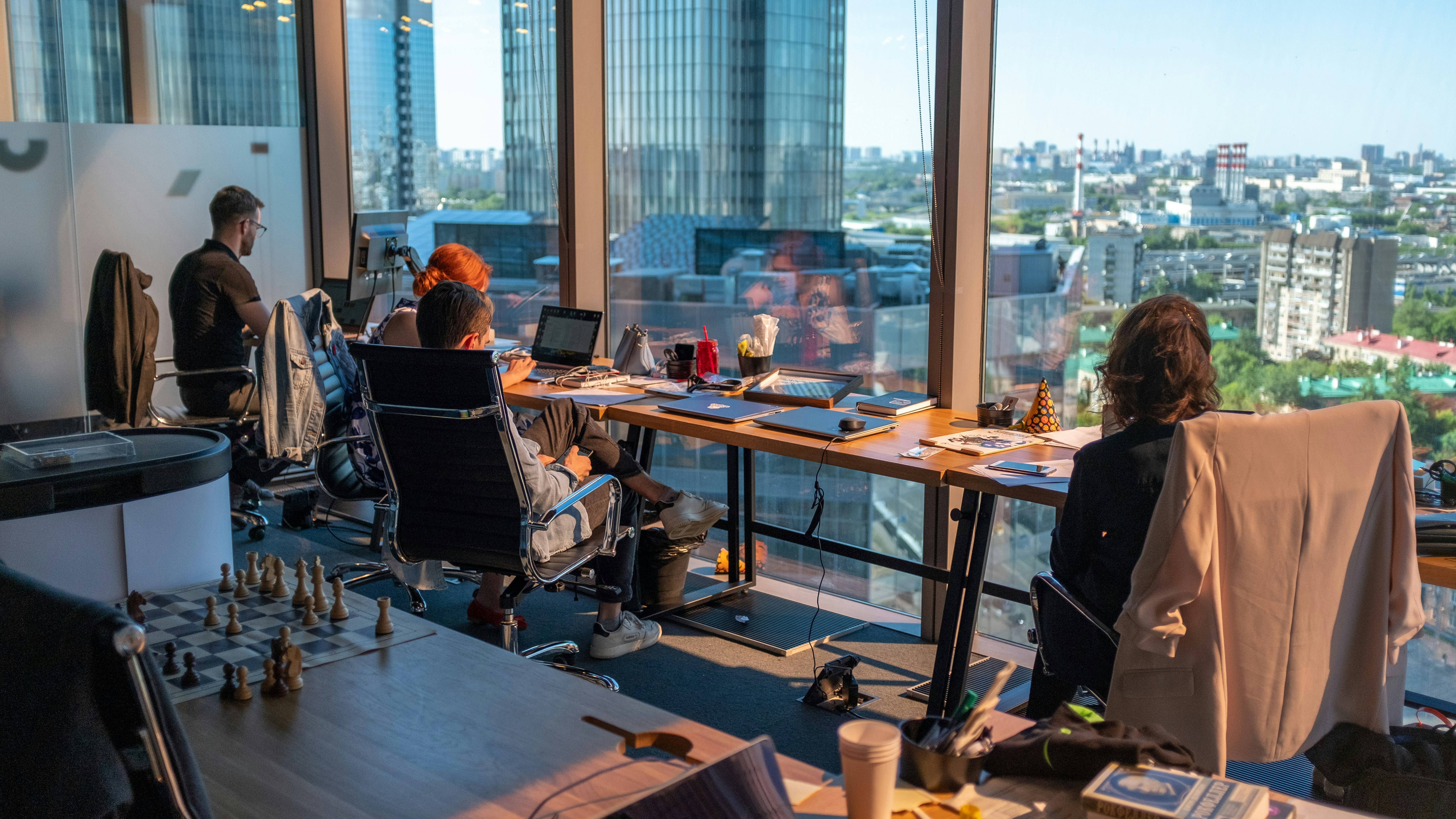 An open-plan office